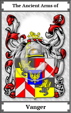 Vanger Family Crest Download (JPG)  Book Plated - 150 DPI