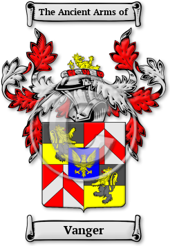 Vanger Family Crest Download (jpg) Legacy Series - 150 DPI