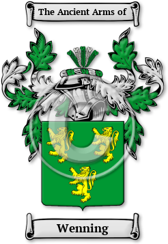 Wenning Family Crest Download (jpg) Legacy Series - 150 DPI
