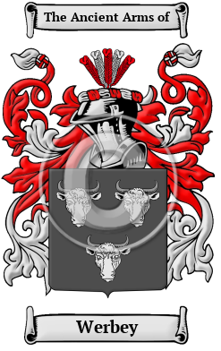 Werbey Family Crest/Coat of Arms