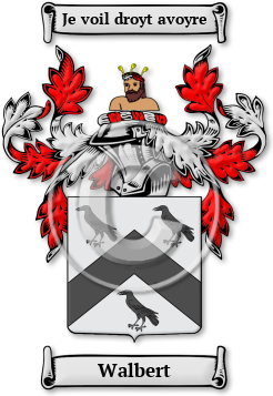 Walbert Family Crest Download (jpg) Legacy Series - 150 DPI
