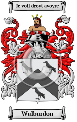 Walburdon Family Crest/Coat of Arms
