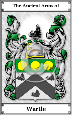 Wartle Family Crest Download (JPG)  Book Plated - 150 DPI