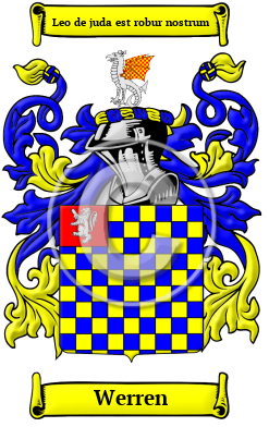 Werren Family Crest/Coat of Arms