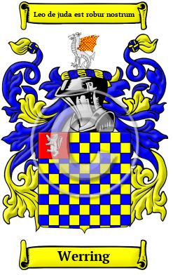 Werring Family Crest/Coat of Arms