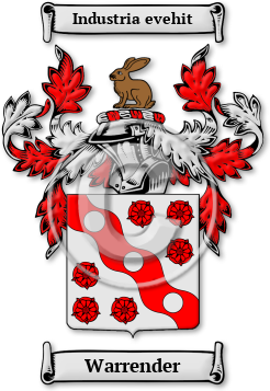 Warrender Family Crest Download (jpg) Legacy Series - 150 DPI