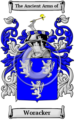 Woracker Family Crest/Coat of Arms