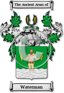 Waterman Family Crest Download (JPG) Legacy Series - 600 DPI