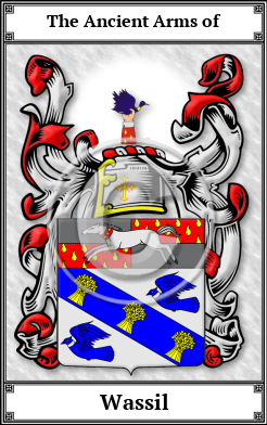 Wassil Family Crest Download (JPG)  Book Plated - 150 DPI