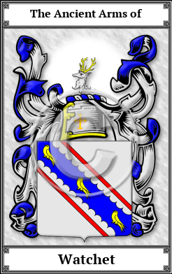 Watchet Family Crest Download (JPG) Book Plated - 600 DPI