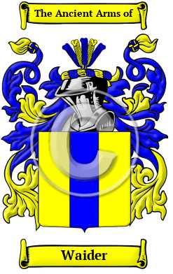 Waider Family Crest Download (JPG) Heritage Series - 600 DPI