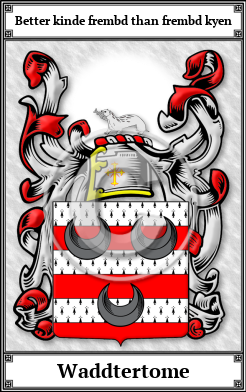 Waddtertome Family Crest Download (JPG)  Book Plated - 150 DPI