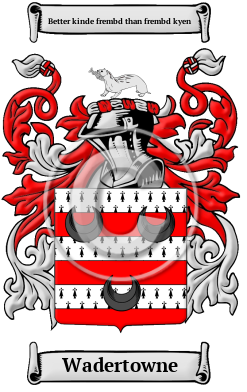 Wadertowne Family Crest/Coat of Arms