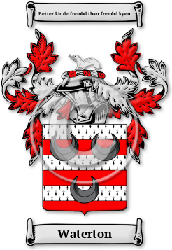 Waterton Family Crest Download (jpg) Legacy Series - 150 DPI