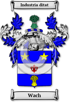 Wach Family Crest Download (JPG) Legacy Series - 600 DPI