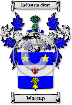 Warcup Family Crest Download (jpg) Legacy Series - 150 DPI