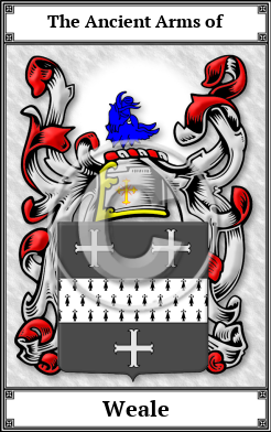 Weale Family Crest Download (JPG)  Book Plated - 150 DPI