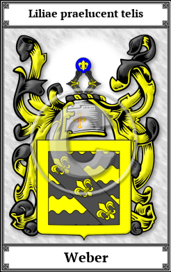 Weber Family Crest Download (JPG)  Book Plated - 150 DPI