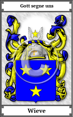 Wieve Family Crest Download (JPG) Book Plated - 300 DPI