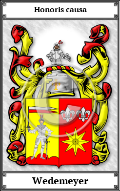 Wedemeyer Family Crest Download (JPG)  Book Plated - 150 DPI