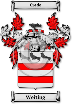 Weiting Family Crest Download (jpg) Legacy Series - 150 DPI