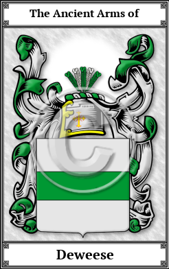 Deweese Family Crest Download (JPG)  Book Plated - 150 DPI