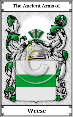 Weese Family Crest Download (JPG)  Book Plated - 150 DPI