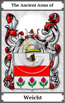 Weicht Family Crest Download (JPG) Book Plated - 600 DPI