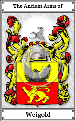 Weigold Family Crest Download (JPG)  Book Plated - 150 DPI