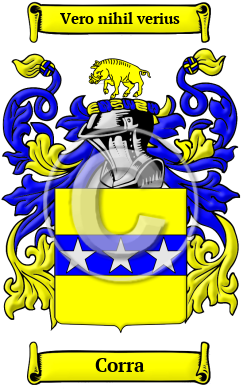 Corra Family Crest/Coat of Arms