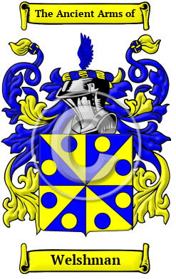 Welshman Family Crest/Coat of Arms