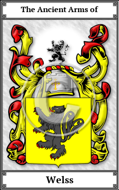 Welss Family Crest Download (JPG)  Book Plated - 150 DPI