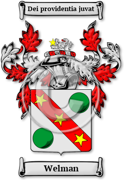 Welman Family Crest Download (jpg) Legacy Series - 150 DPI