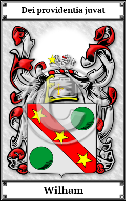 Wilham Family Crest Download (JPG) Book Plated - 600 DPI