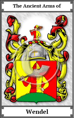 Wendel Family Crest Download (JPG)  Book Plated - 150 DPI