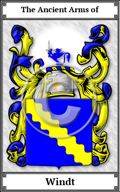 Windt Family Crest Download (JPG) Book Plated - 600 DPI