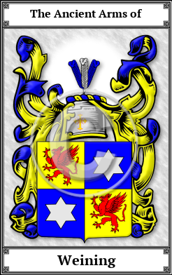 Weining Family Crest Download (JPG)  Book Plated - 150 DPI