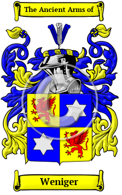 Weniger Family Crest/Coat of Arms