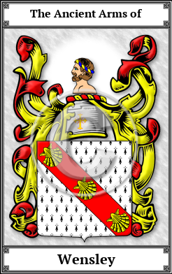 Wensley Family Crest Download (JPG)  Book Plated - 150 DPI