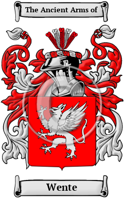 Wente Family Crest/Coat of Arms
