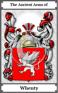 Whenty Family Crest Download (JPG)  Book Plated - 150 DPI