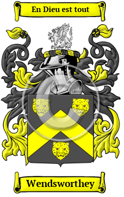 Wendsworthey Family Crest/Coat of Arms