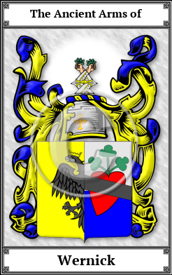 Wernick Family Crest Download (JPG) Book Plated - 600 DPI