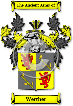 Werther Family Crest Download (jpg) Legacy Series - 150 DPI