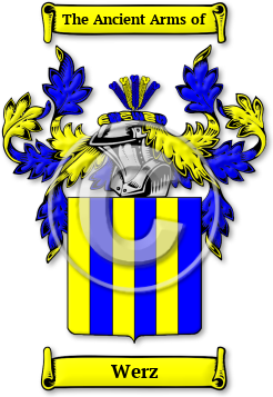 Werz Family Crest Download (jpg) Legacy Series - 150 DPI