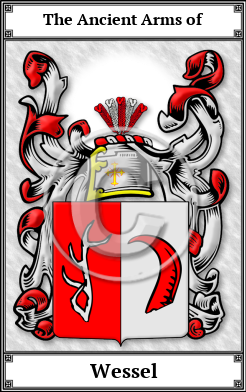 Wessel Family Crest Download (JPG) Book Plated - 600 DPI