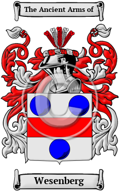 Wesenberg Family Crest/Coat of Arms