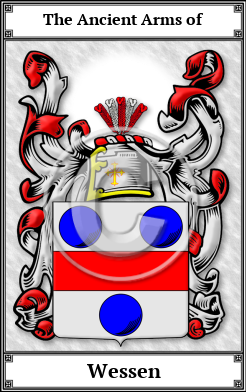 Wessen Family Crest Download (JPG) Book Plated - 600 DPI