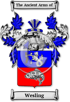 Wesling Family Crest Download (jpg) Legacy Series - 150 DPI