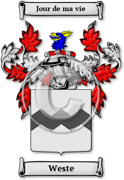 Weste Family Crest Download (JPG) Legacy Series - 600 DPI
